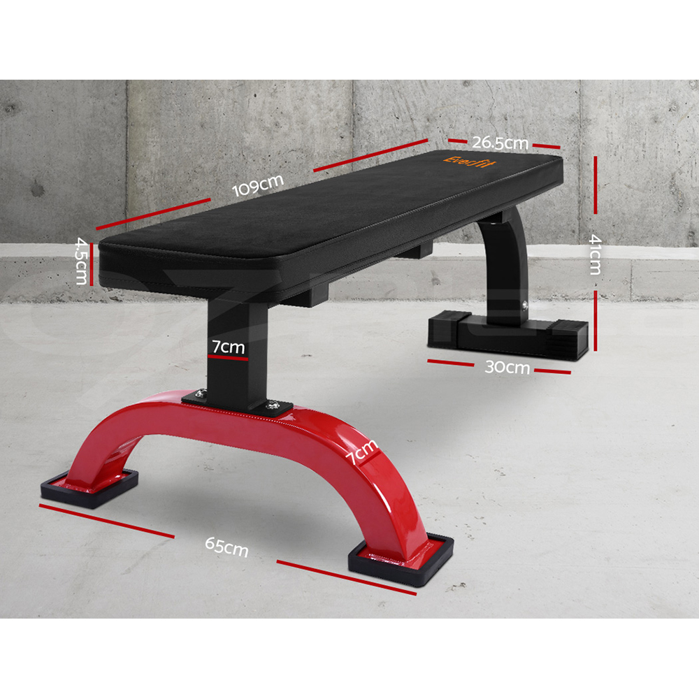 Everfit Weight Bench Press Flat Benches Home Gym Fitness Strength Training - Picture 28 of 29