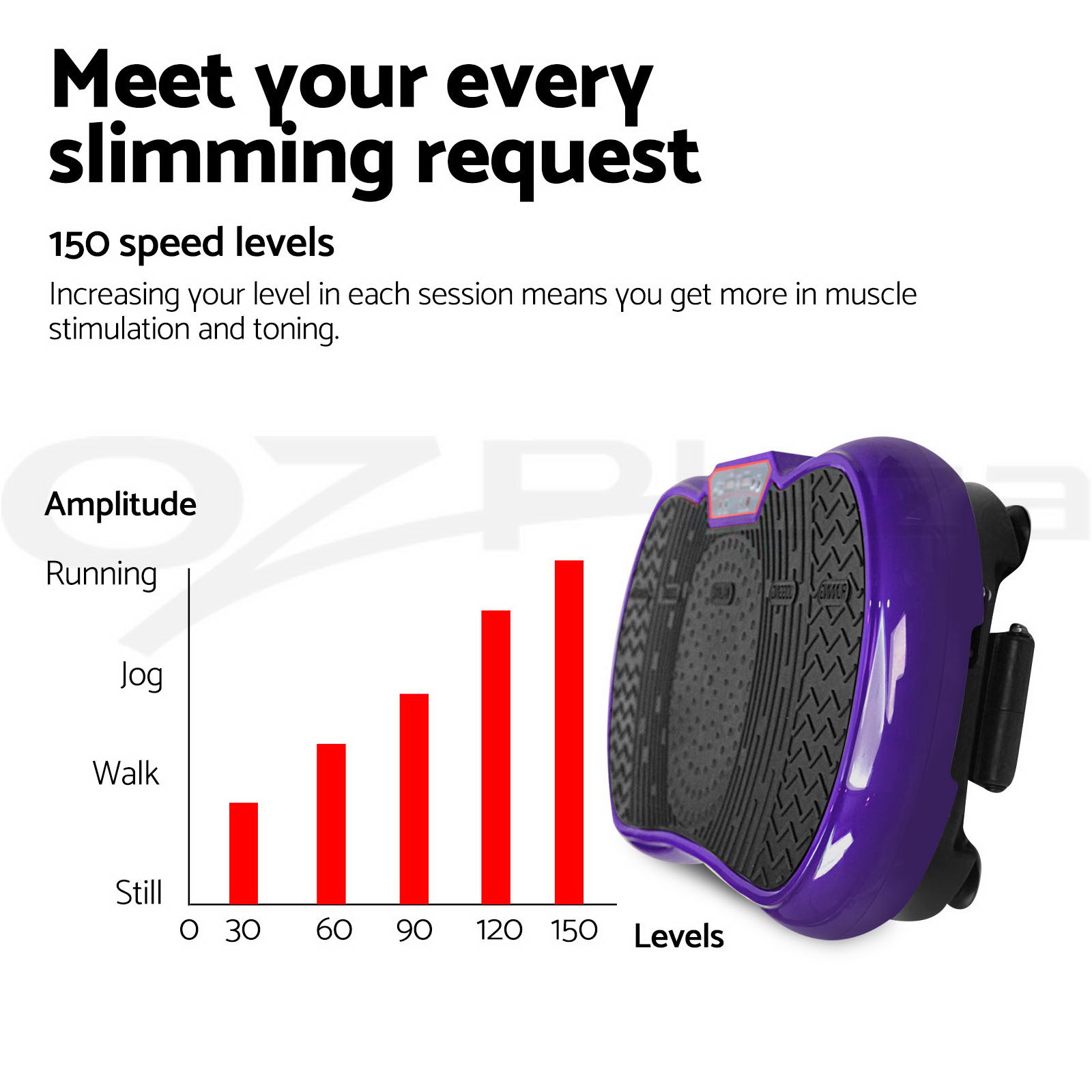 Everfit Vibration Machine Machines Platform Plate Vibrator Exercise Fit