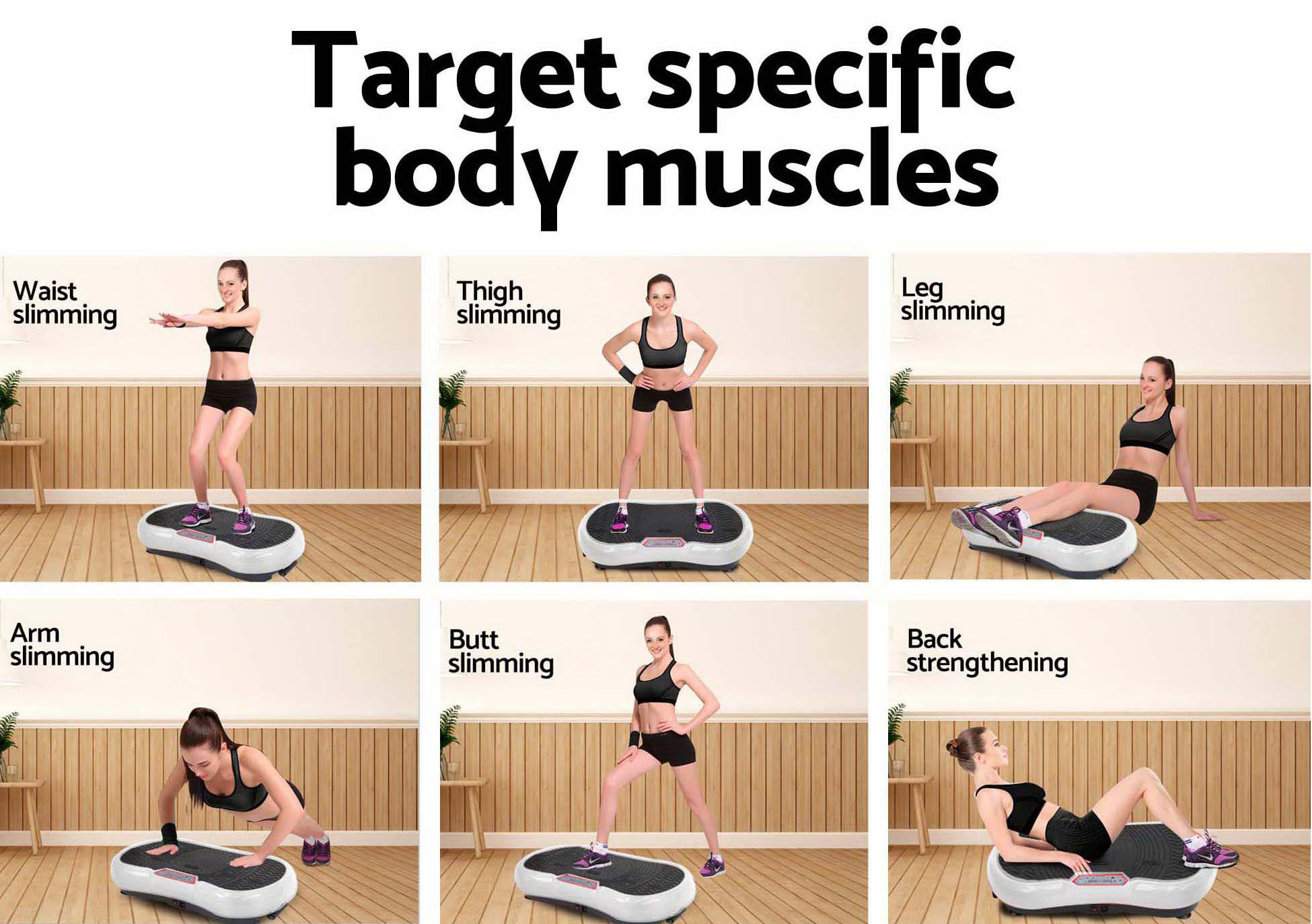 Everfit Vibration Machine Machines Platform Plate Vibrator