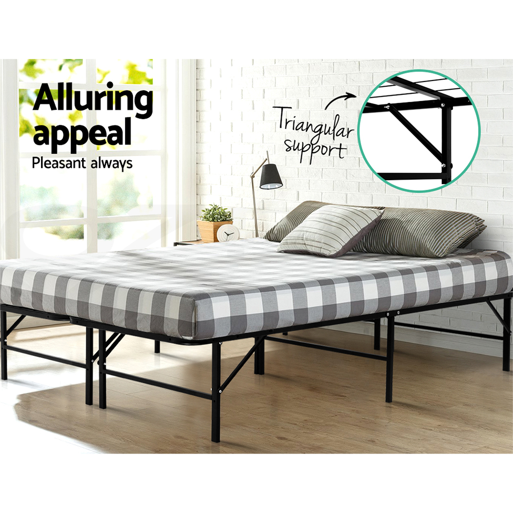 Artiss Folding Bed Frame KING SINGLE DOUBLE QUEEN Size Mattress Base Platform eBay