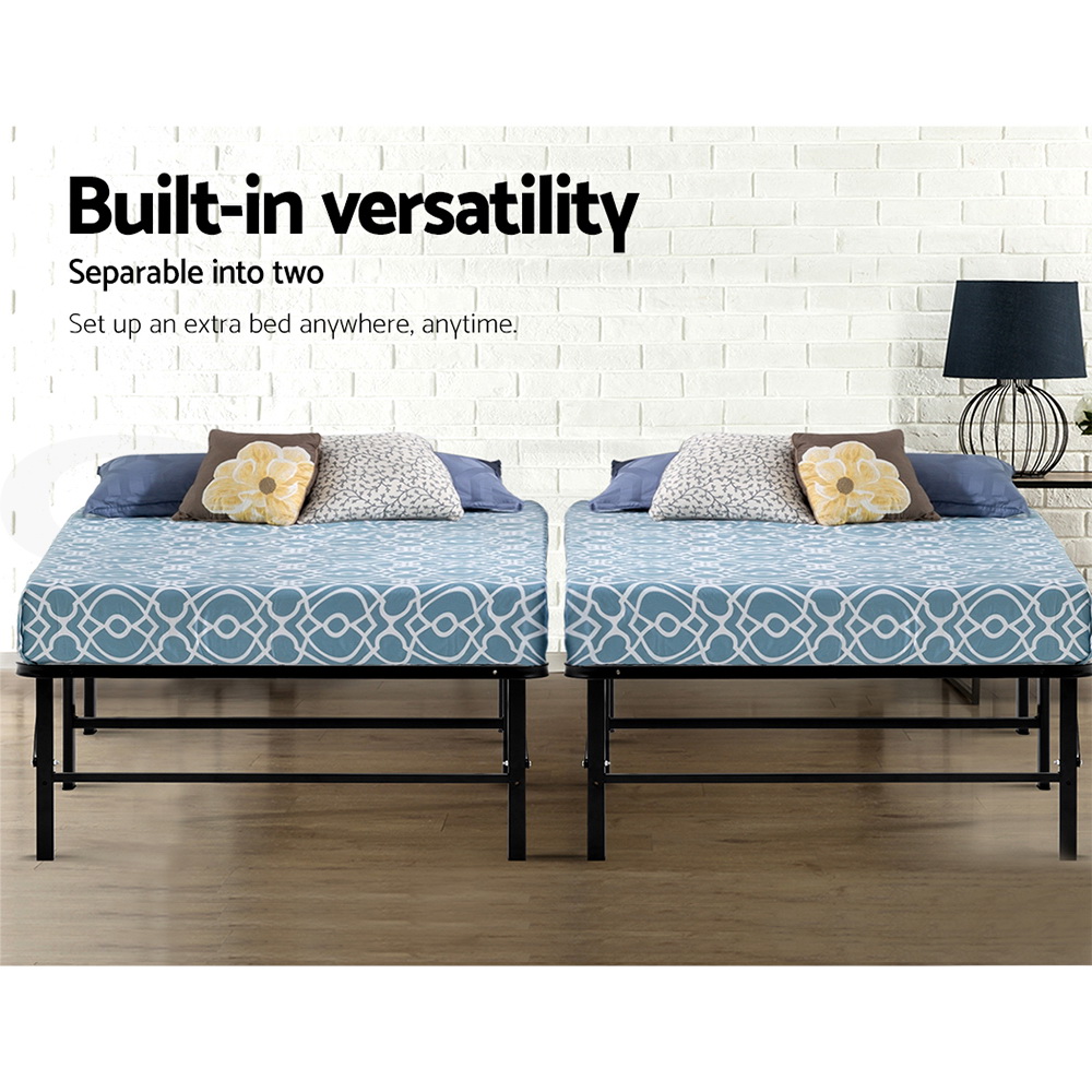 Artiss Folding Bed Frame KING SINGLE DOUBLE QUEEN Size Mattress Base Platform eBay