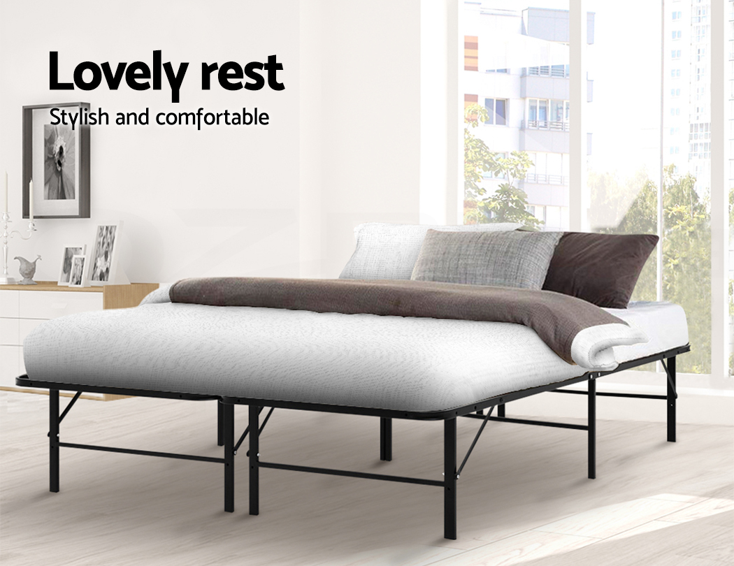 Artiss Folding Bed Frame KING SINGLE DOUBLE QUEEN Size Mattress Base