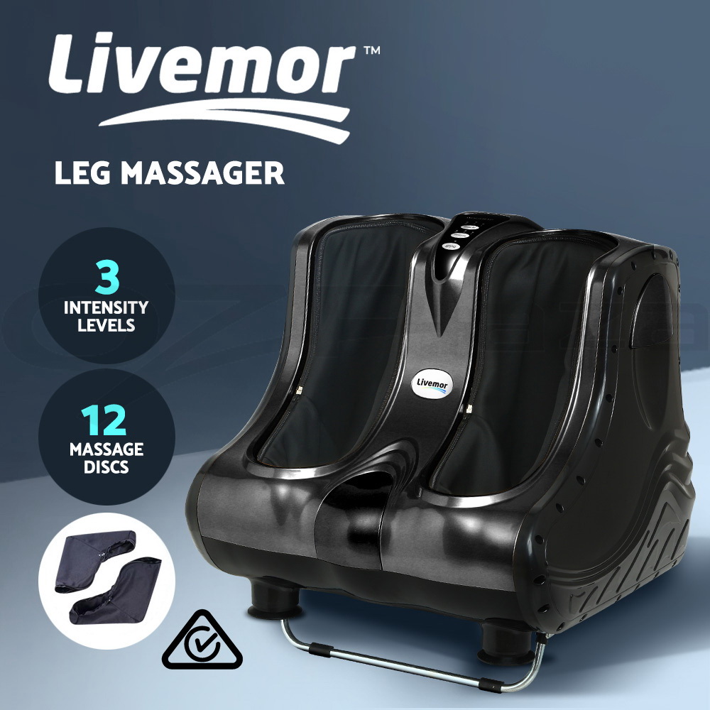 Livemor Foot Massager Electric Massagers Shiatsu Feet Ankle Calf Leg Timer - Picture 12 of 17