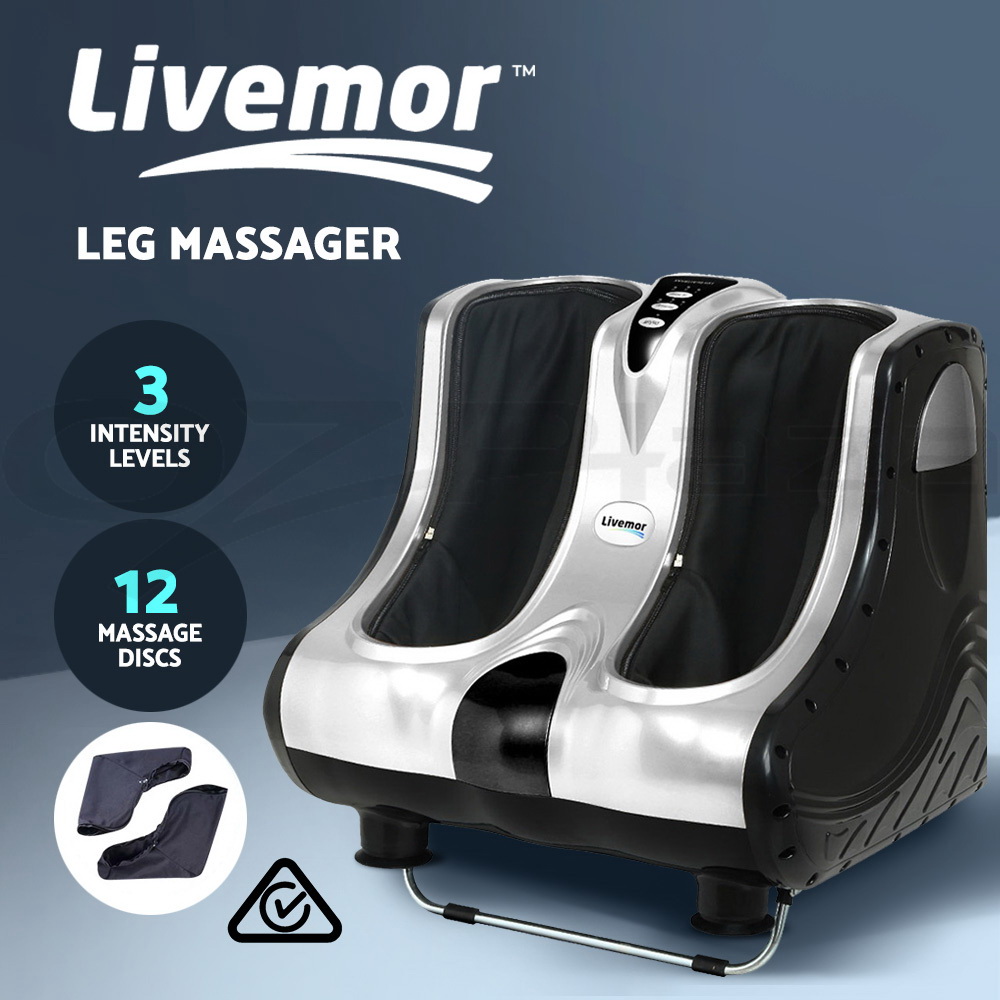 Livemor Foot Massager Electric Massagers Shiatsu Feet Ankle Calf Leg Timer - Picture 16 of 17