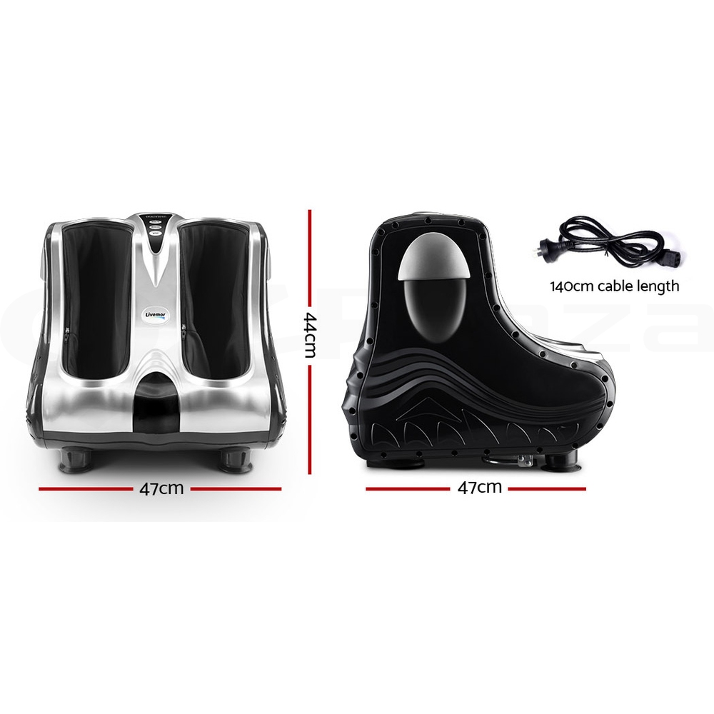 Livemor Foot Massager Electric Massagers Shiatsu Feet Ankle Calf Leg Timer - Picture 17 of 17