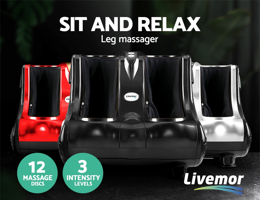 Livemor Foot Massager Electric Massagers Shiatsu Feet Ankle Calf Leg