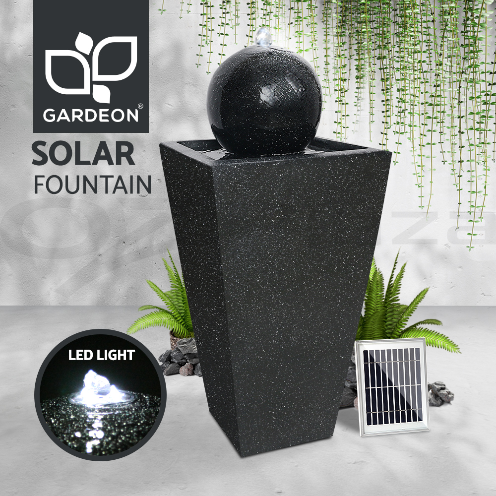 Gardeon Outdoor Water Fountain Features Solar Pump Garden Bird Bath LED