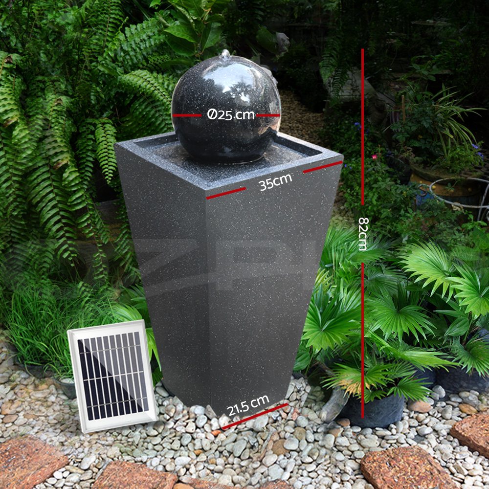Gardeon Outdoor Water Fountain Features Solar Pump Garden Bird Bath LED