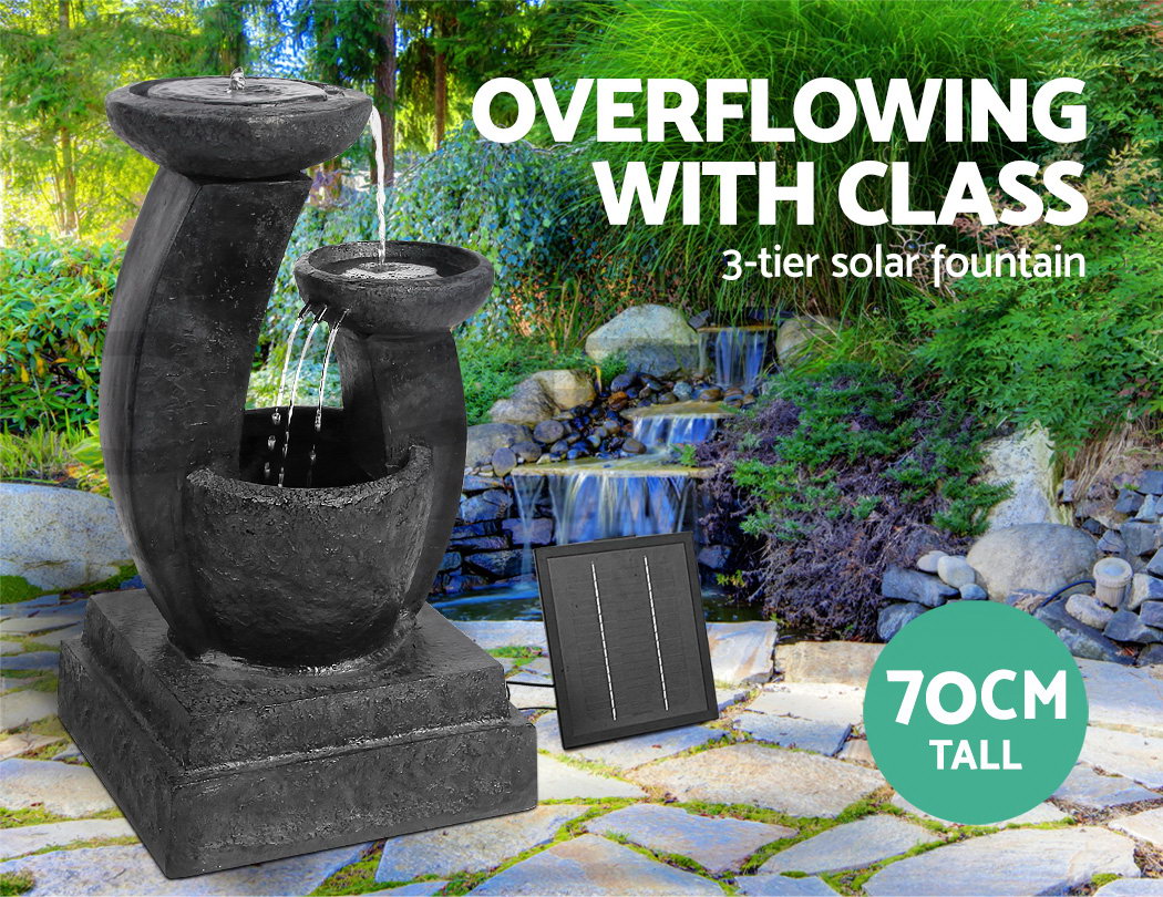 Home & Garden Fountains Gardeon 3 Tier Solar Powered Water