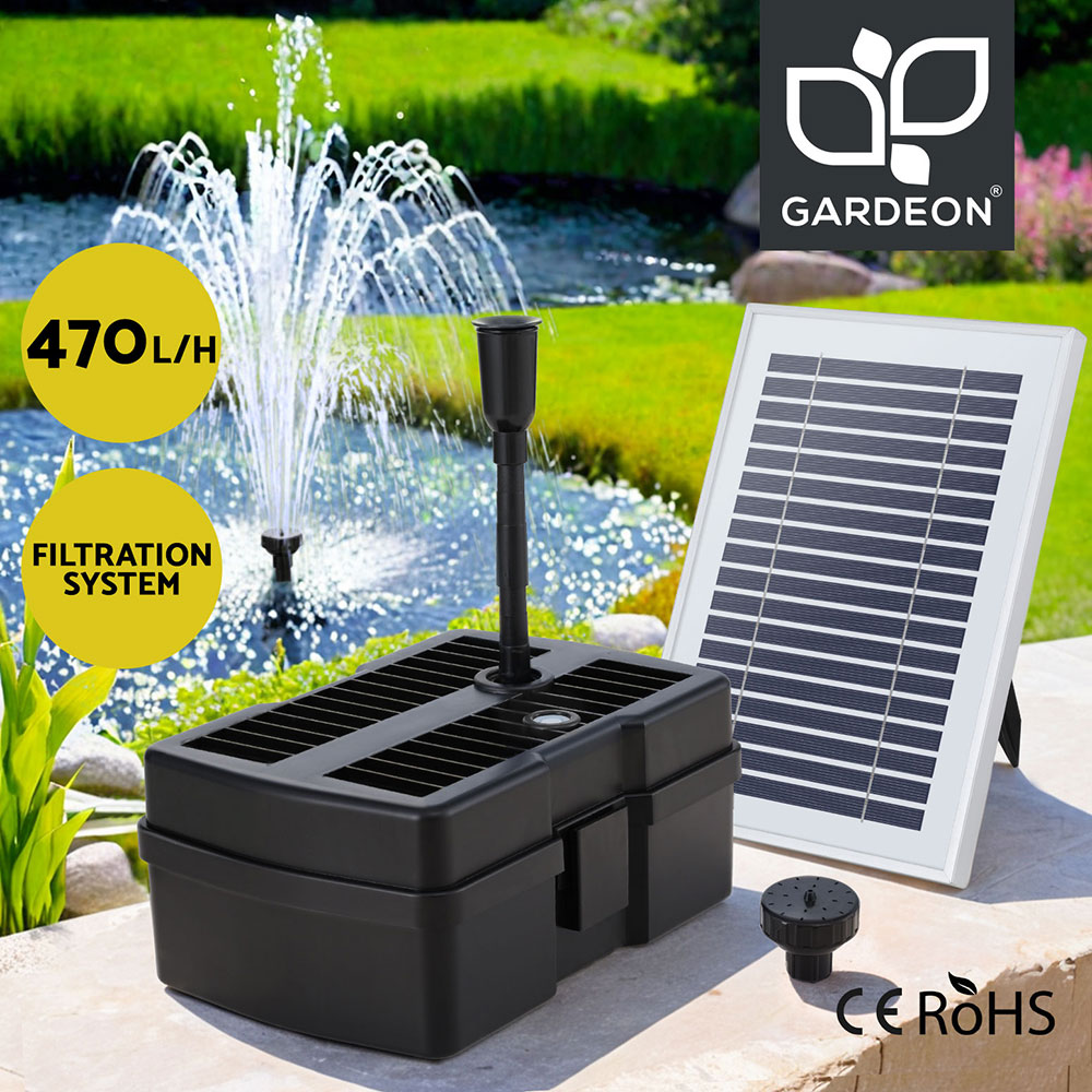 Gardeon Solar Pond Pump Powered Water Fountain Filter Box Submersible Outdoor - Picture 9 of 14