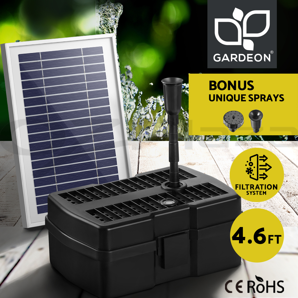 Gardeon Solar Pond Pump Powered Water Fountain Filter Box Submersible Outdoor - Picture 11 of 14