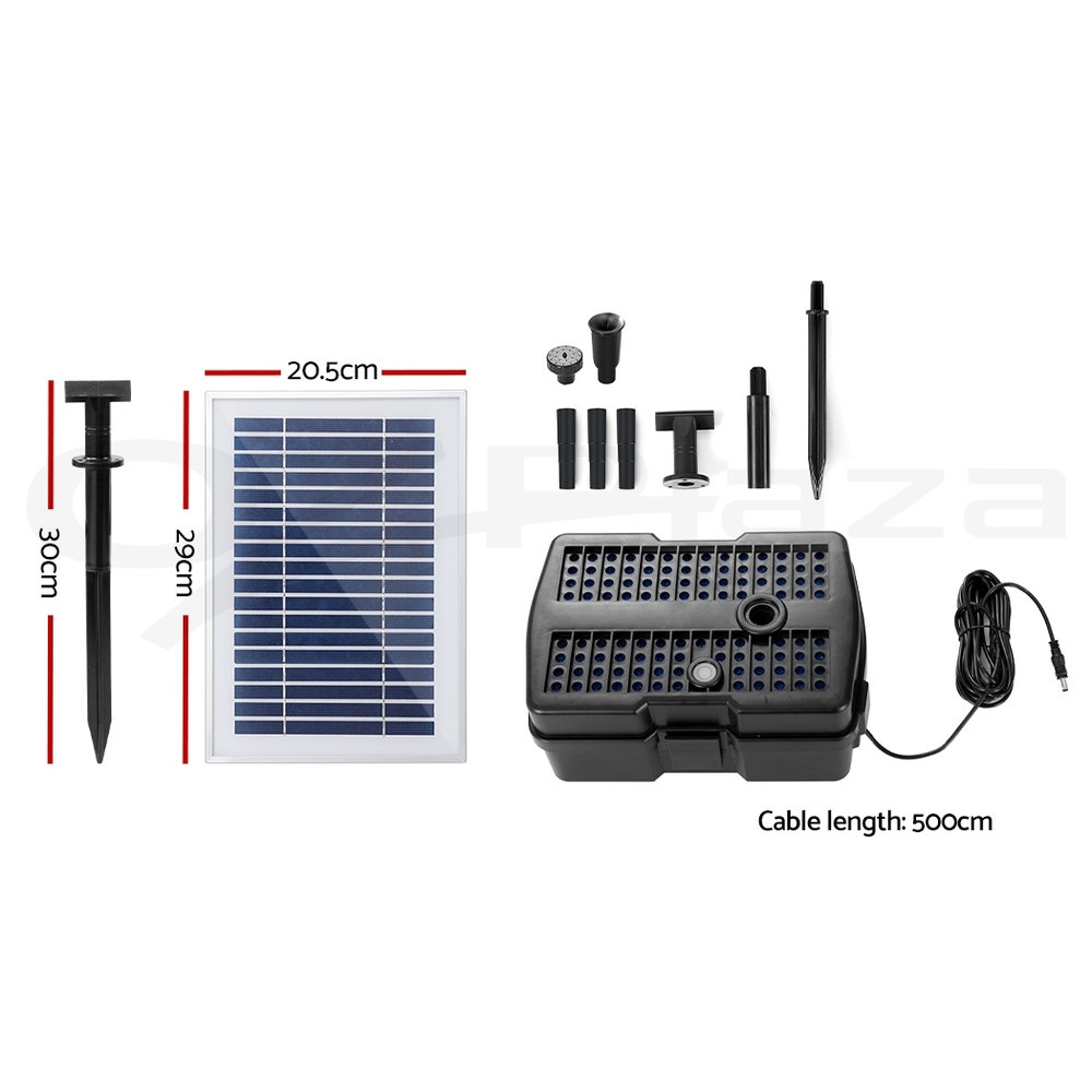 Gardeon Solar Pond Pump Powered Water Fountain Filter Box Submersible Outdoor - Picture 12 of 14