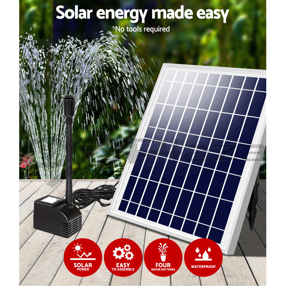 Gardeon Solar Pond Pump Water Pool Pumps Fountain Submersible Kit Filter 8 Model - Picture 47 of 79