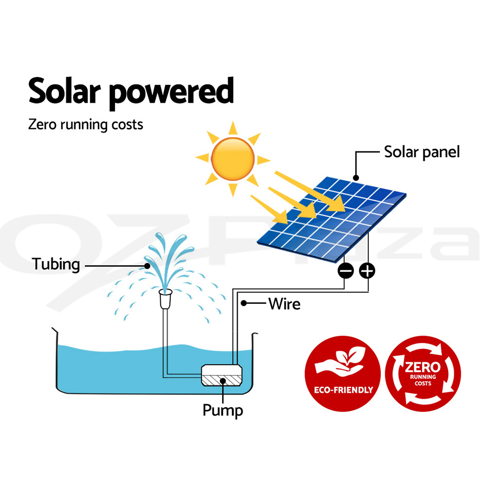 Gardeon Solar Pond Pump Water Pool Pumps Fountain Submersible Kit Filter 8 Model - Picture 51 of 79