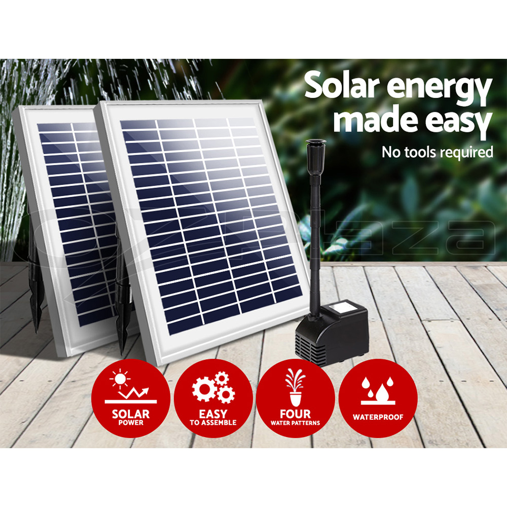 Gardeon Solar Pond Pump Water Pool Pumps Fountain Submersible Kit Filter 8 Model - Picture 14 of 79
