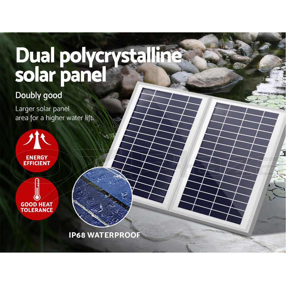Gardeon Solar Pond Pump Water Pool Pumps Fountain Submersible Kit Filter 8 Model - Picture 16 of 79