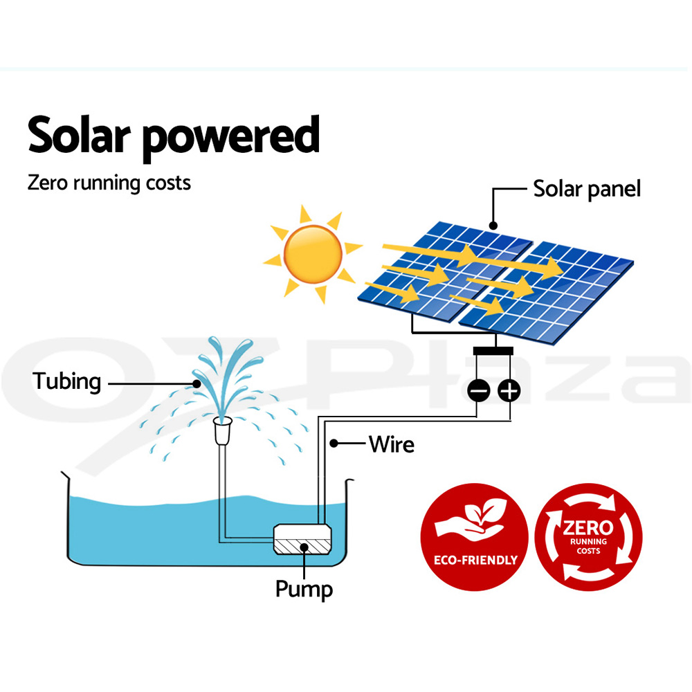 Gardeon Solar Pond Pump Water Pool Pumps Fountain Submersible Kit Filter 8 Model - Picture 18 of 79