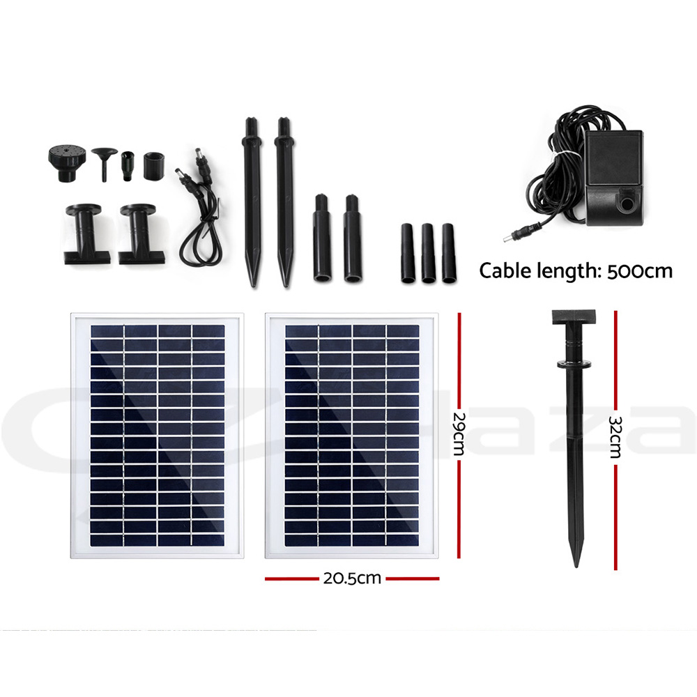 Gardeon Solar Pond Pump Water Pool Pumps Fountain Submersible Kit Filter 8 Model - Picture 22 of 79