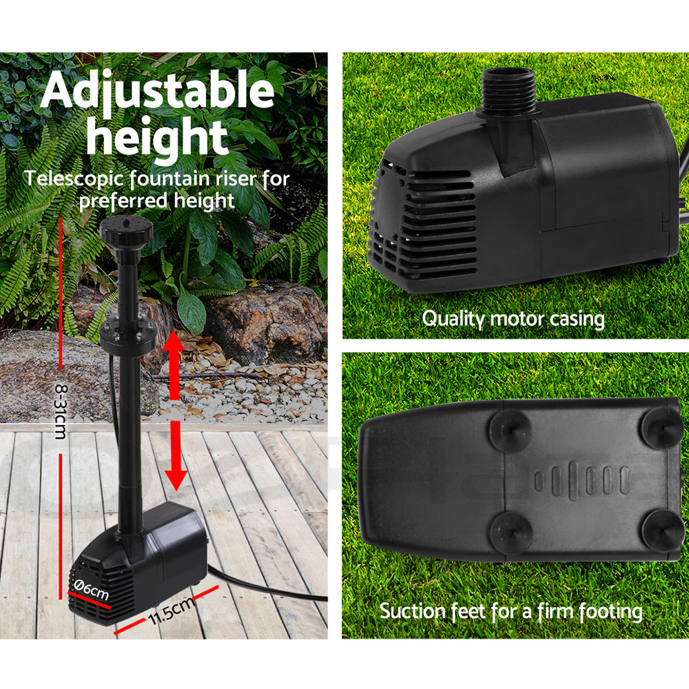 Gardeon Solar Pond Pump Water Pool Pumps Fountain Submersible Kit