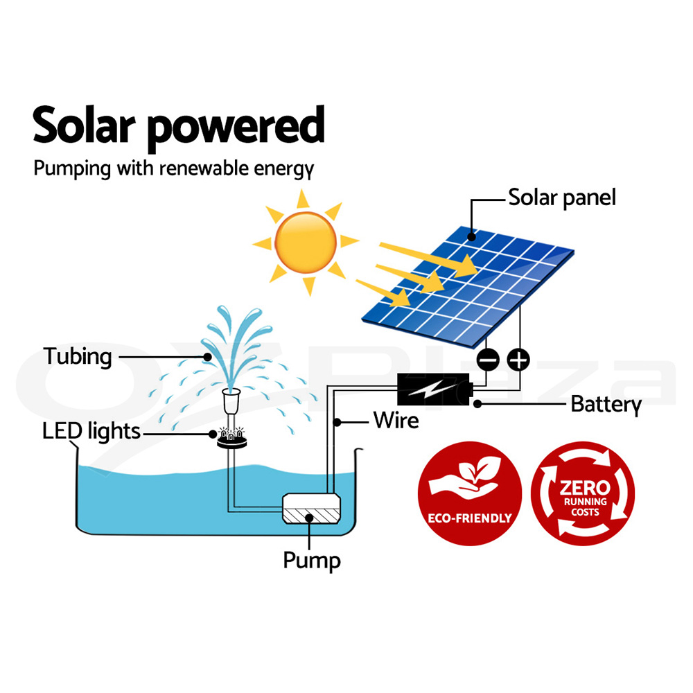 Gardeon Solar Pond Pump Water Pool Pumps Fountain Submersible Kit Filter 8 Model - Picture 71 of 79