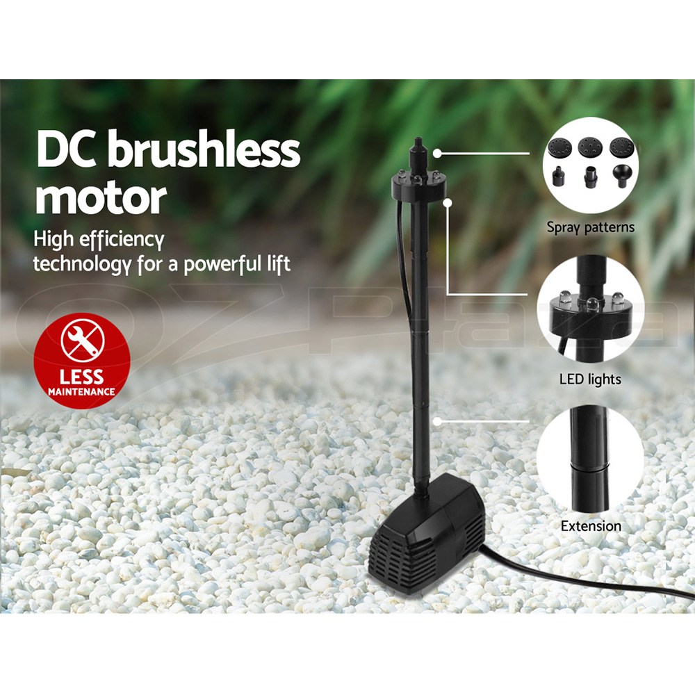 Gardeon Solar Pond Pump Water Pool Pumps Fountain Submersible Kit Filter 8 Model - Picture 73 of 79