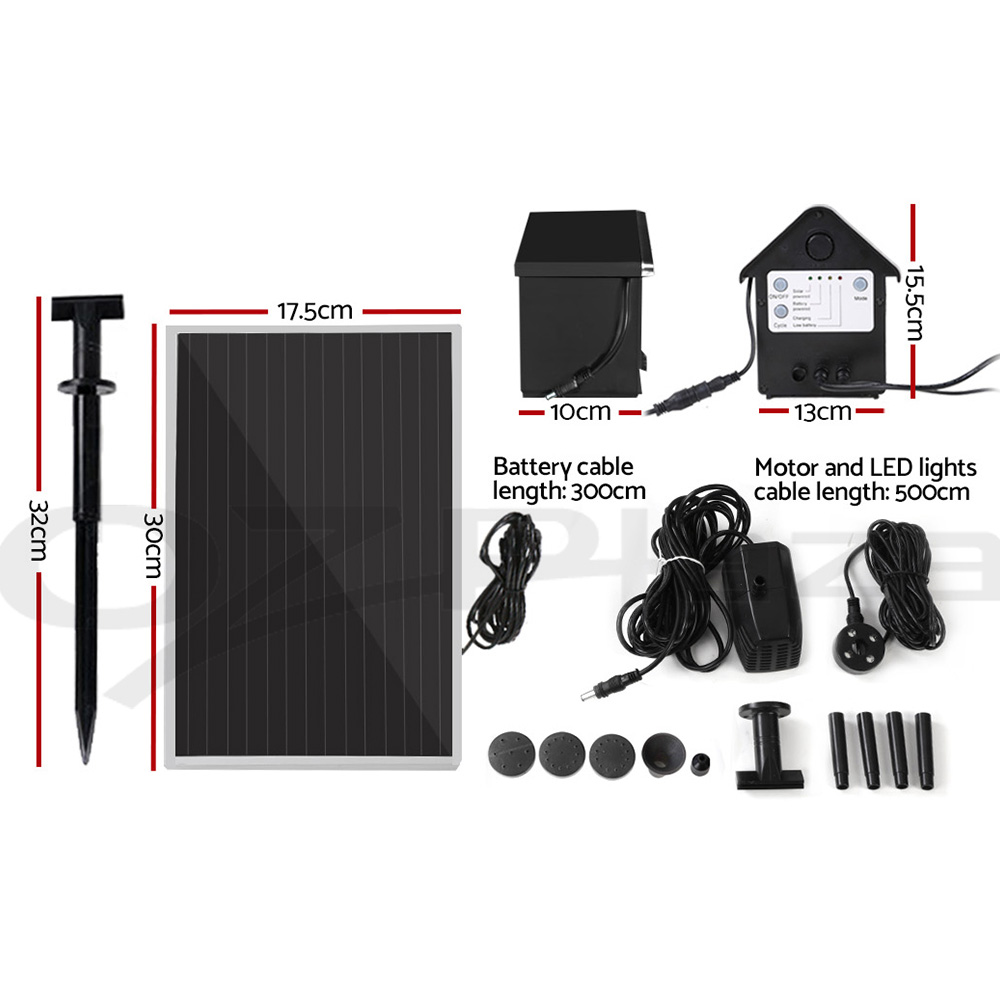 Gardeon Solar Pond Pump Water Pool Pumps Fountain Submersible Kit Filter 8 Model - Picture 77 of 79
