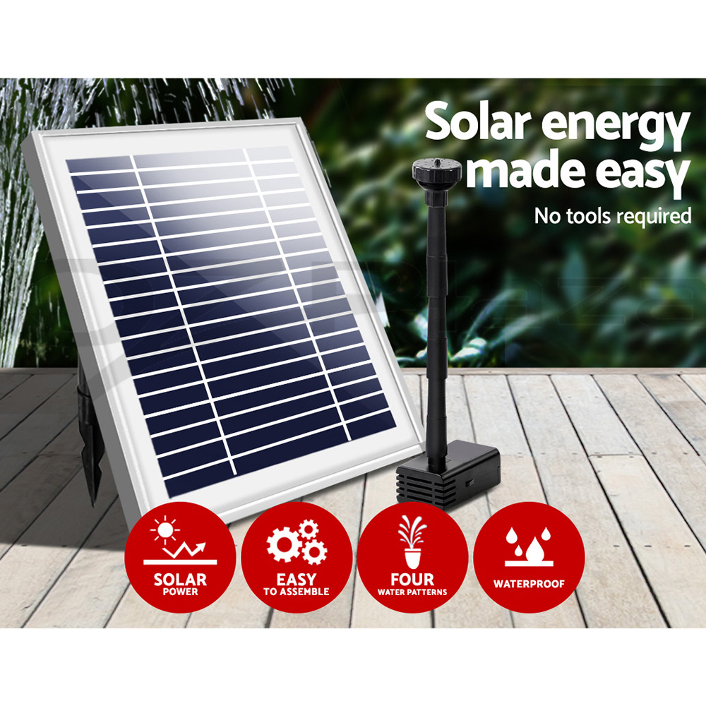 Gardeon Solar Pond Pump Water Pool Pumps Fountain Submersible Kit Filter 8 Model - Picture 36 of 79