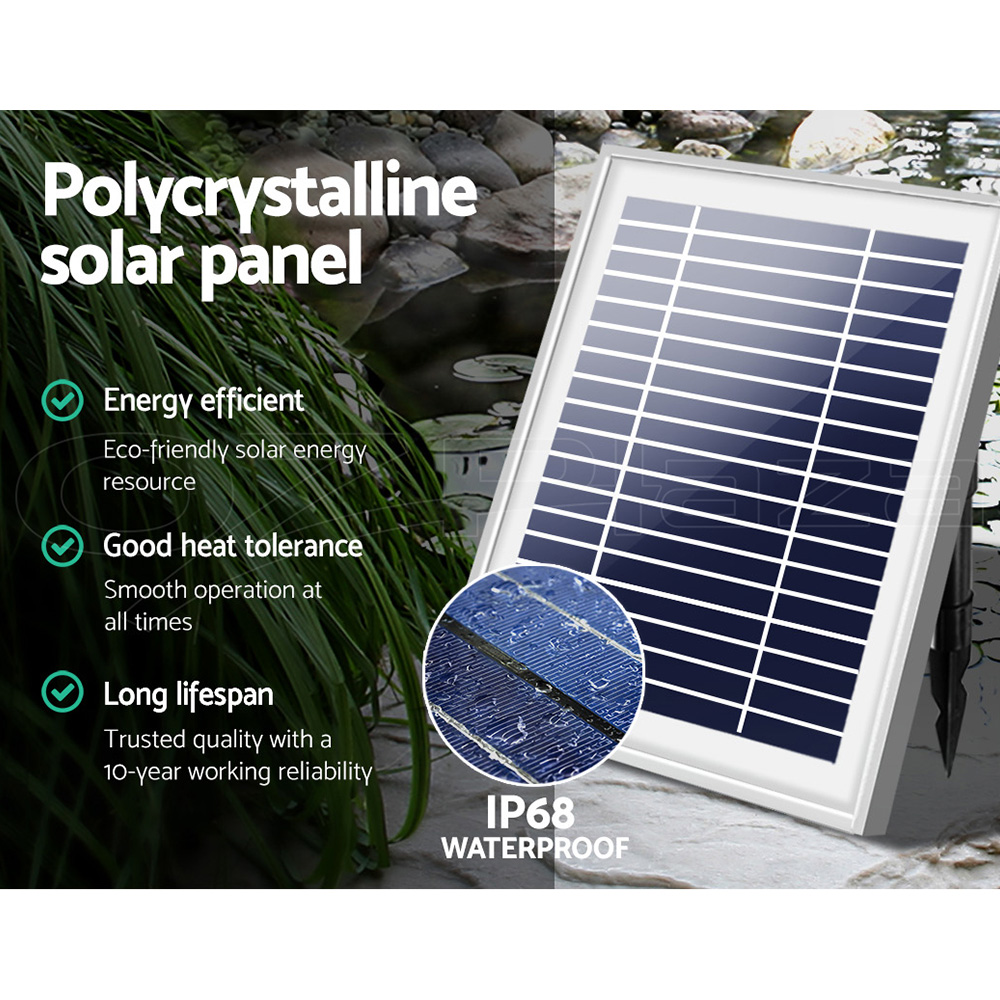 Gardeon Solar Pond Pump Water Pool Pumps Fountain Submersible Kit Filter 8 Model - Picture 38 of 79