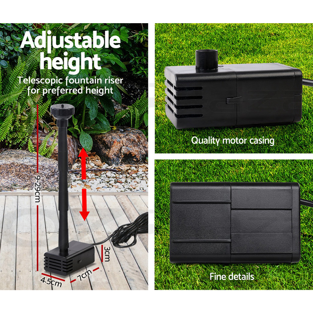 Gardeon Solar Pond Pump Water Pool Pumps Fountain Submersible Kit Filter 8 Model - Picture 43 of 79