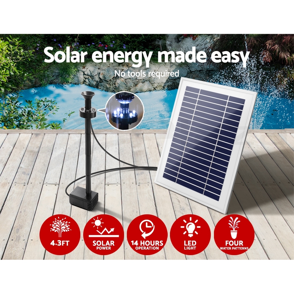 Gardeon Solar Pond Pump Water Pool Pumps Fountain Submersible Kit Filter 8 Model - Picture 58 of 79