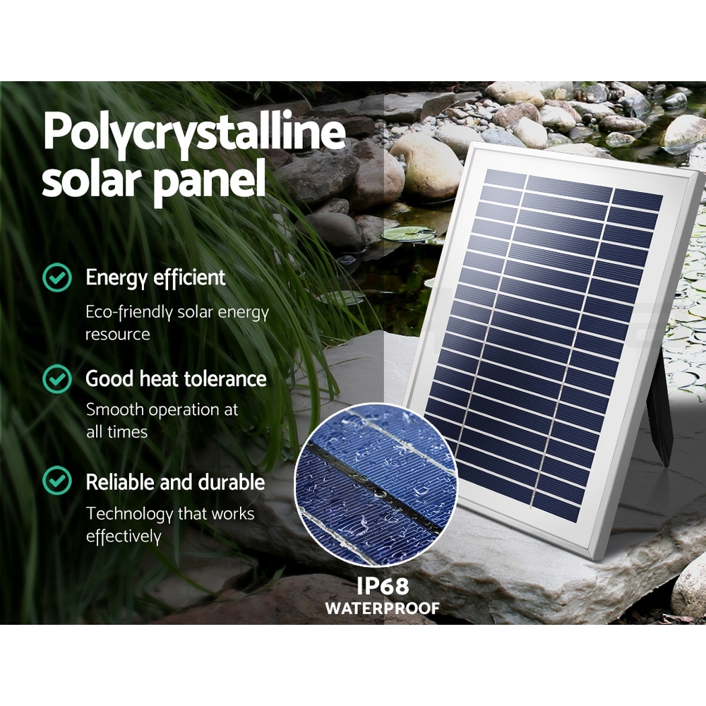 Gardeon Solar Pond Pump Water Pool Pumps Fountain Submersible Kit Filter 8 Model - Picture 60 of 79