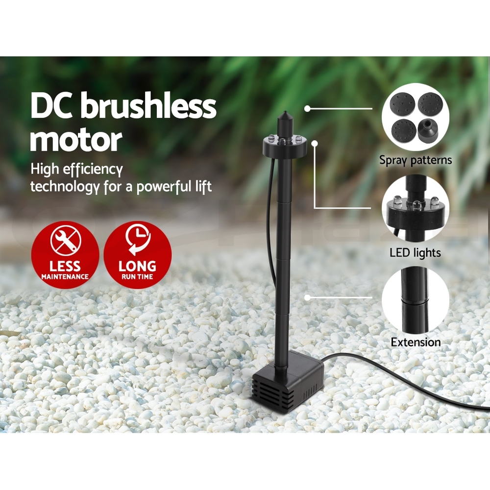 Gardeon Solar Pond Pump Water Pool Pumps Fountain Submersible Kit Filter 8 Model - Picture 62 of 79