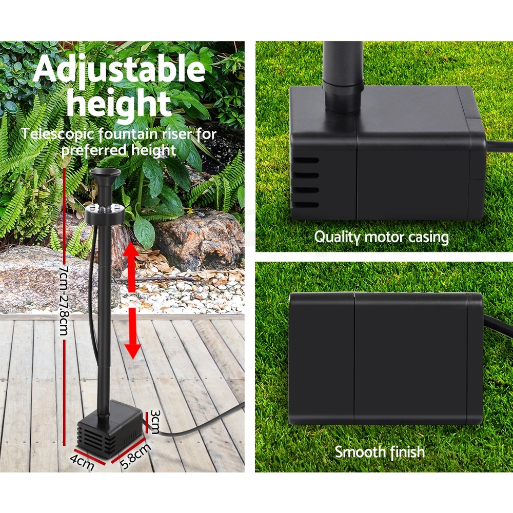 Gardeon Solar Pond Pump Water Pool Pumps Fountain Submersible Kit Filter 8 Model - Picture 65 of 79