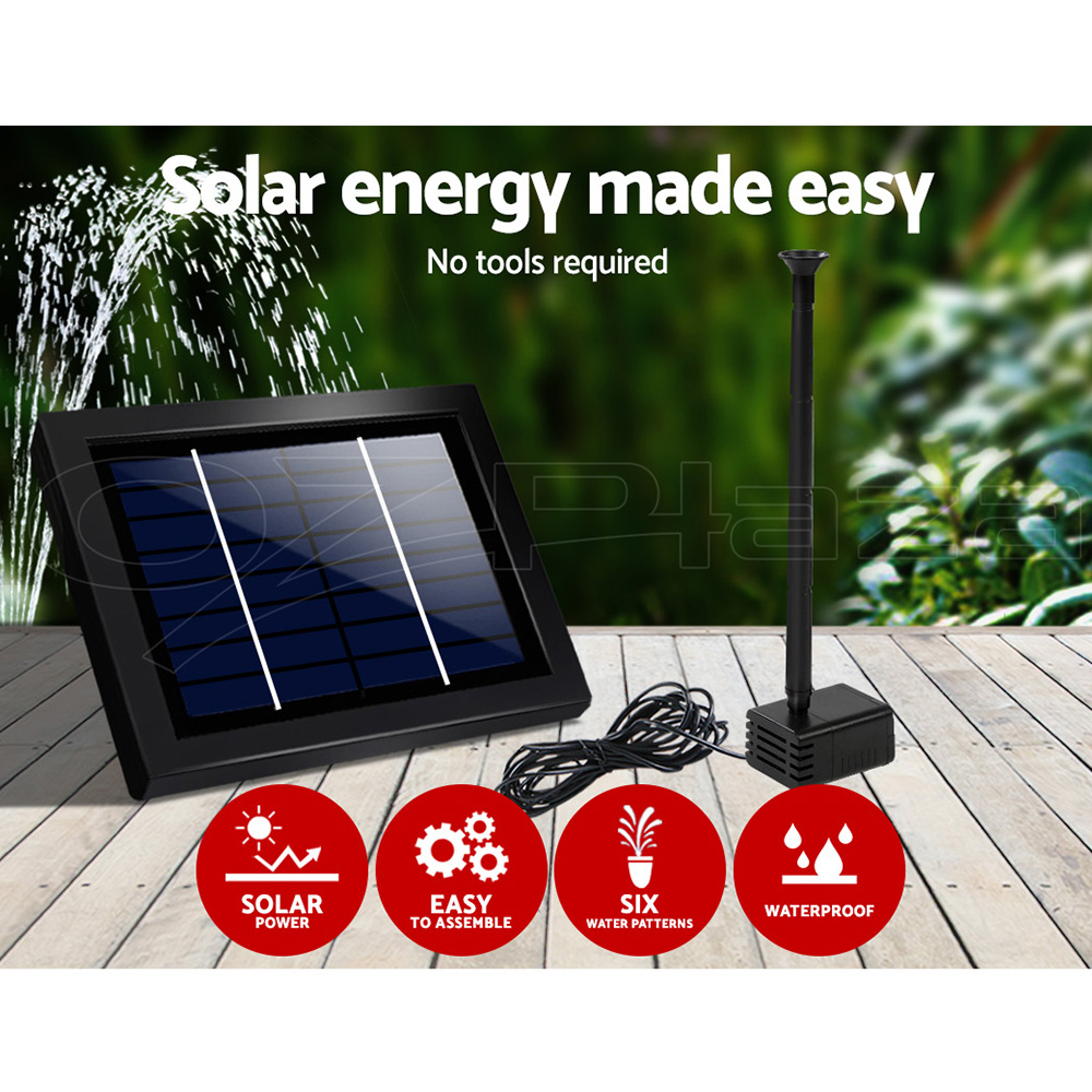 Gardeon Solar Pond Pump Water Pool Pumps Fountain Submersible Kit Filter 8 Model - Picture 25 of 79