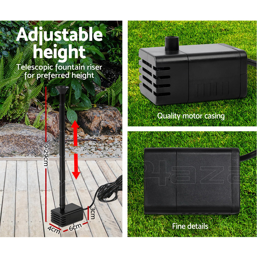Gardeon Solar Pond Pump Water Pool Pumps Fountain Submersible Kit Filter 8 Model - Picture 32 of 79