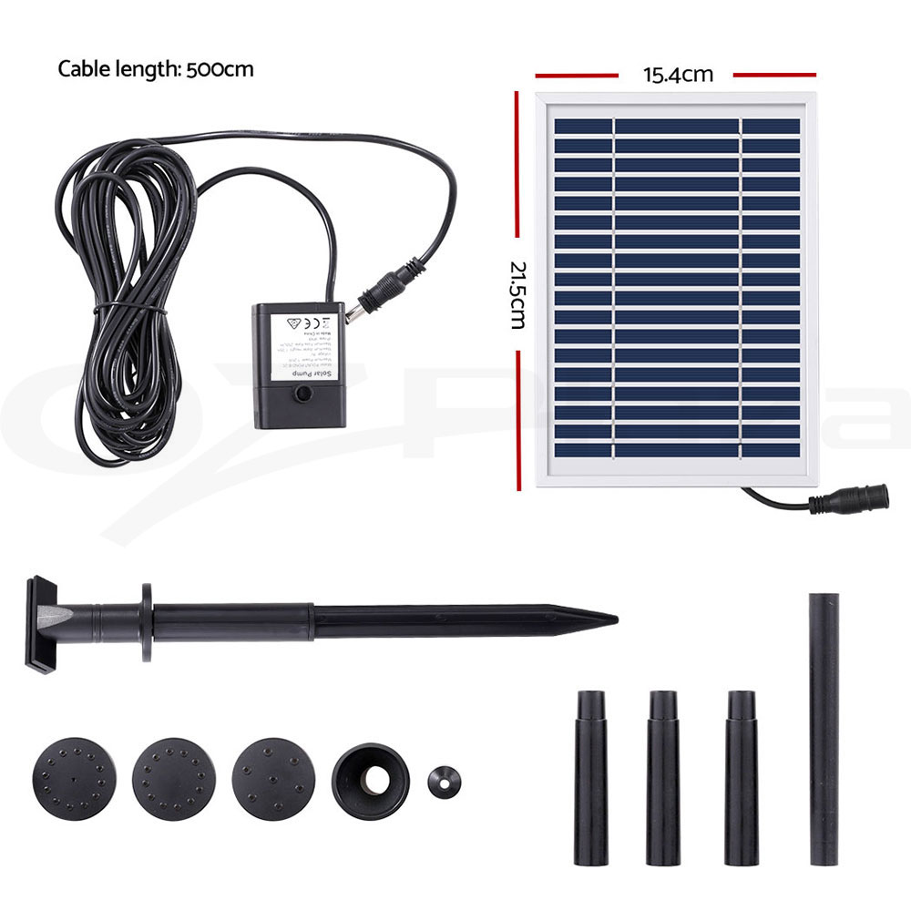 Gardeon Solar Pond Pump Water Kit Outdoor Pool Fountain Filter Pumps Submersible - Picture 12 of 22