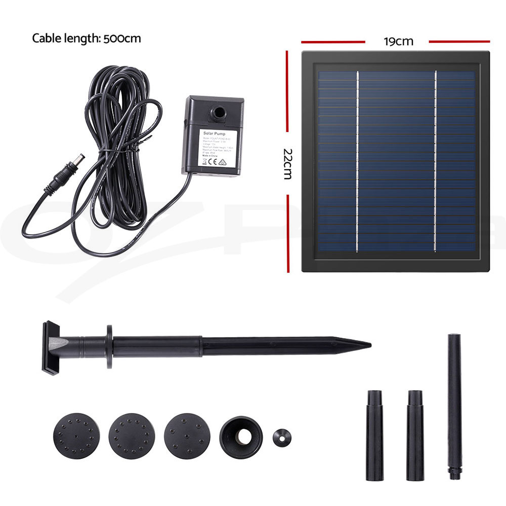 Gardeon Solar Pond Pump Water Kit Outdoor Pool Fountain Filter Pumps Submersible - Picture 14 of 22