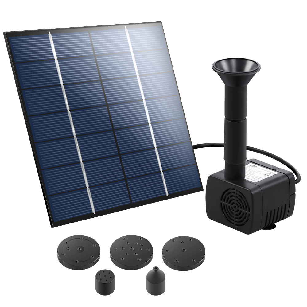 Solar Pond Pump Water Pool Pumps Kit Fountain Submersible Filter 8