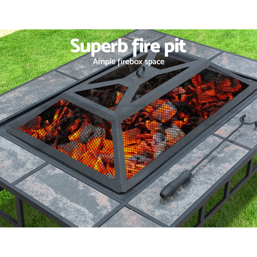 Fire Pit Bbq Charcoal Grill Smoker, Coal Outdoor Fire Pit