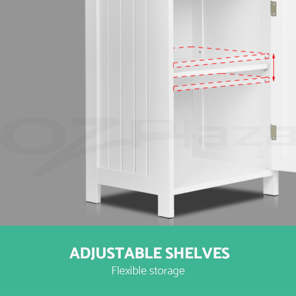Artiss Bathroom Cabinet Storage Shelf Toilet Cupboard Wall Mirror Laundry - Picture 27 of 42