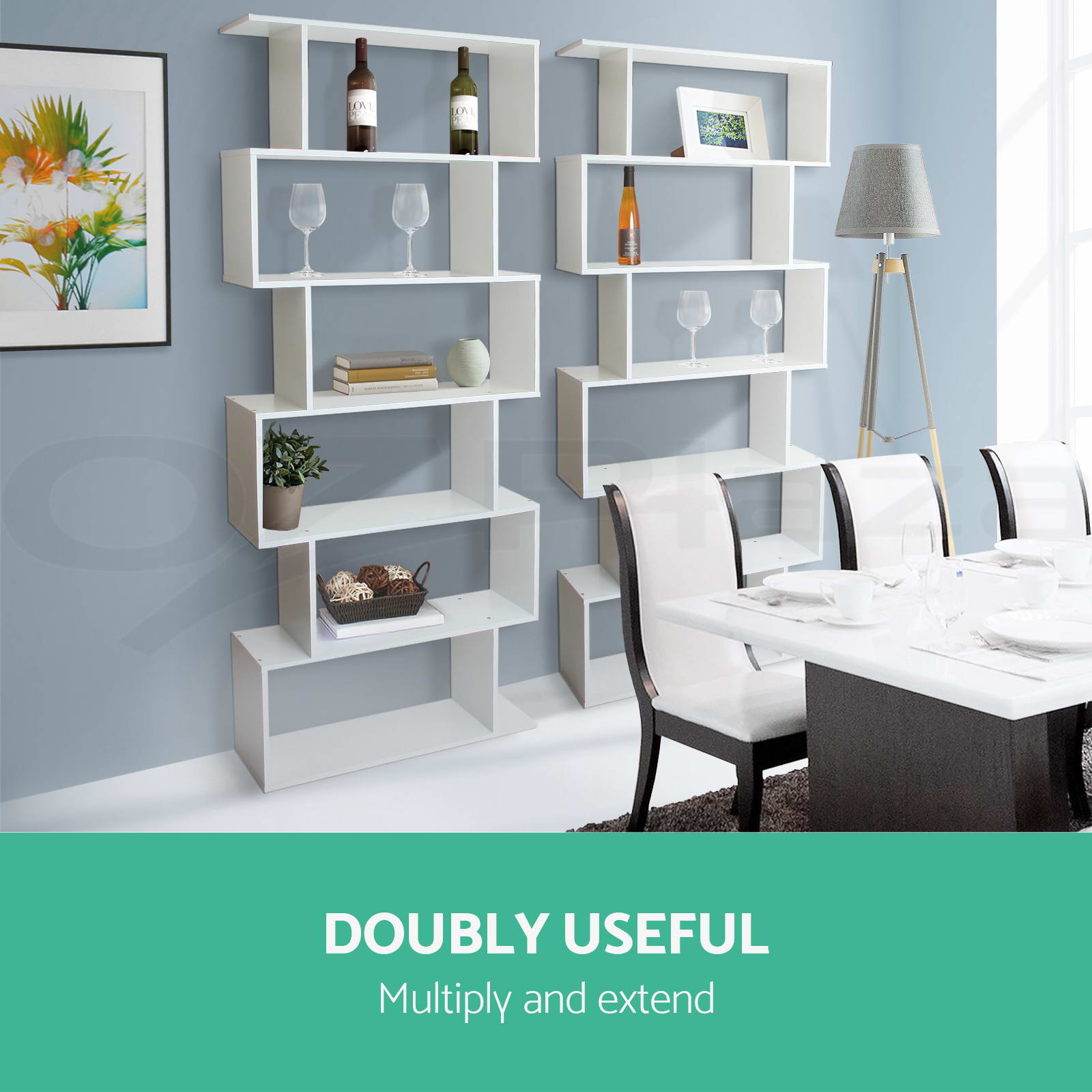 ARTISS 6 TIER Display Shelf Storage Bookshelf Bookcase Ladder