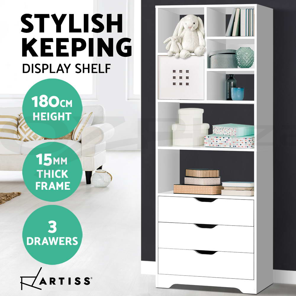 Artiss Display Shelf Bookshelf Bookshelves Storage Cabinet Bookcase Stand Rack - Picture 59 of 68