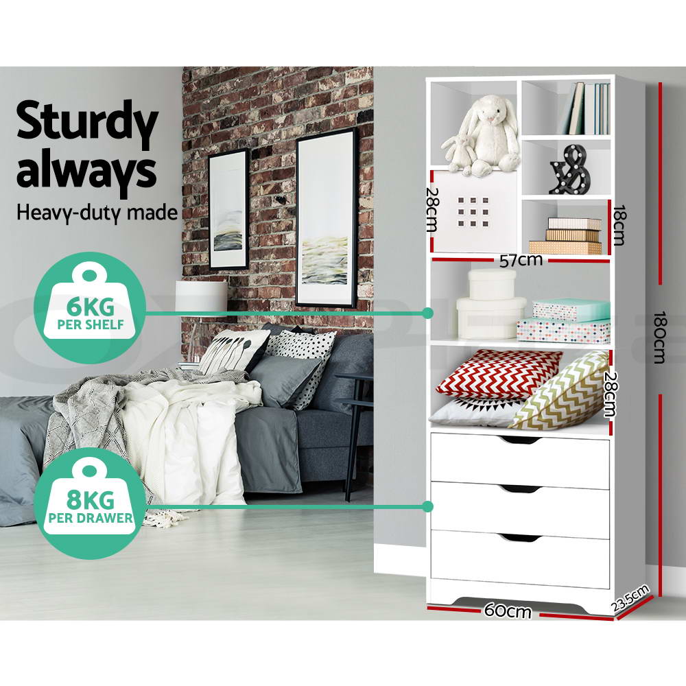 Artiss Display Shelf Bookshelf Bookshelves Storage Cabinet Bookcase Stand Rack - Picture 64 of 68