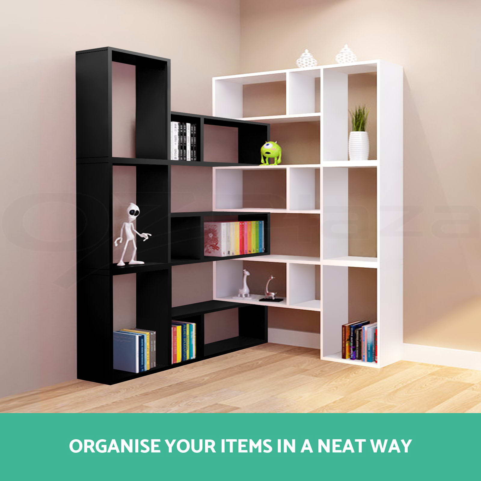 L on sale shaped bookshelf