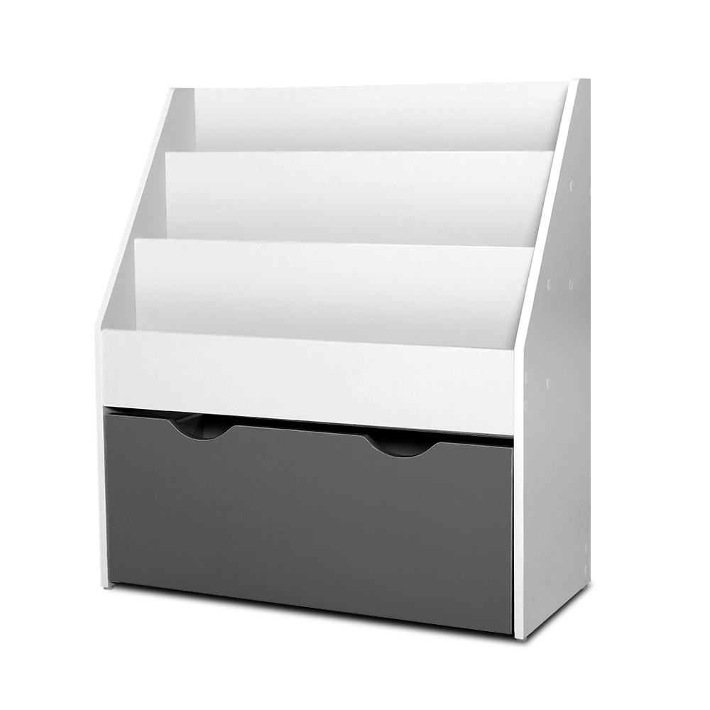 Keezi Kids Bookshelf Bookcase Children Shelf Magazine Rack Storage Organiser - Picture 41 of 41
