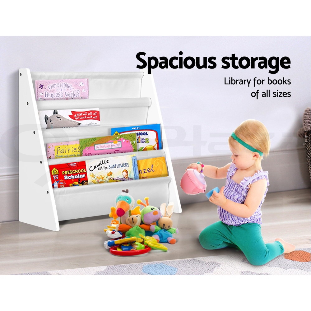 Keezi Kids Bookshelf Bookcase Children Shelf Magazine Rack Storage Organiser - Picture 14 of 41