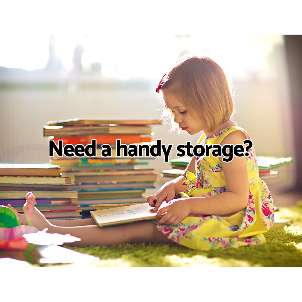 Keezi Kids Bookshelf Magazine Bookcase Children Shelf Rack Storage Organiser - Picture 13 of 41