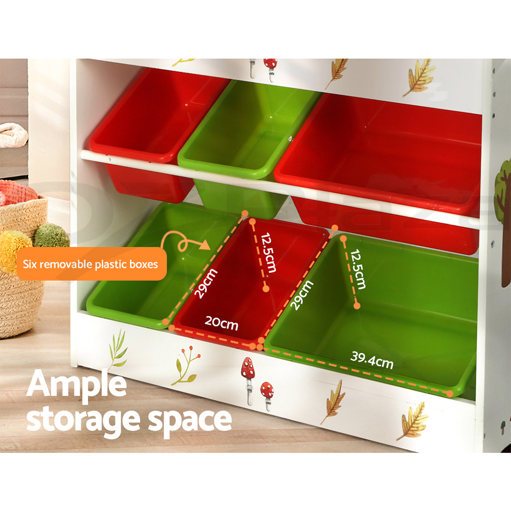 Keezi Kids Bookshelf Magazine Bookcase Children Shelf Rack Storage Organiser - Picture 34 of 41