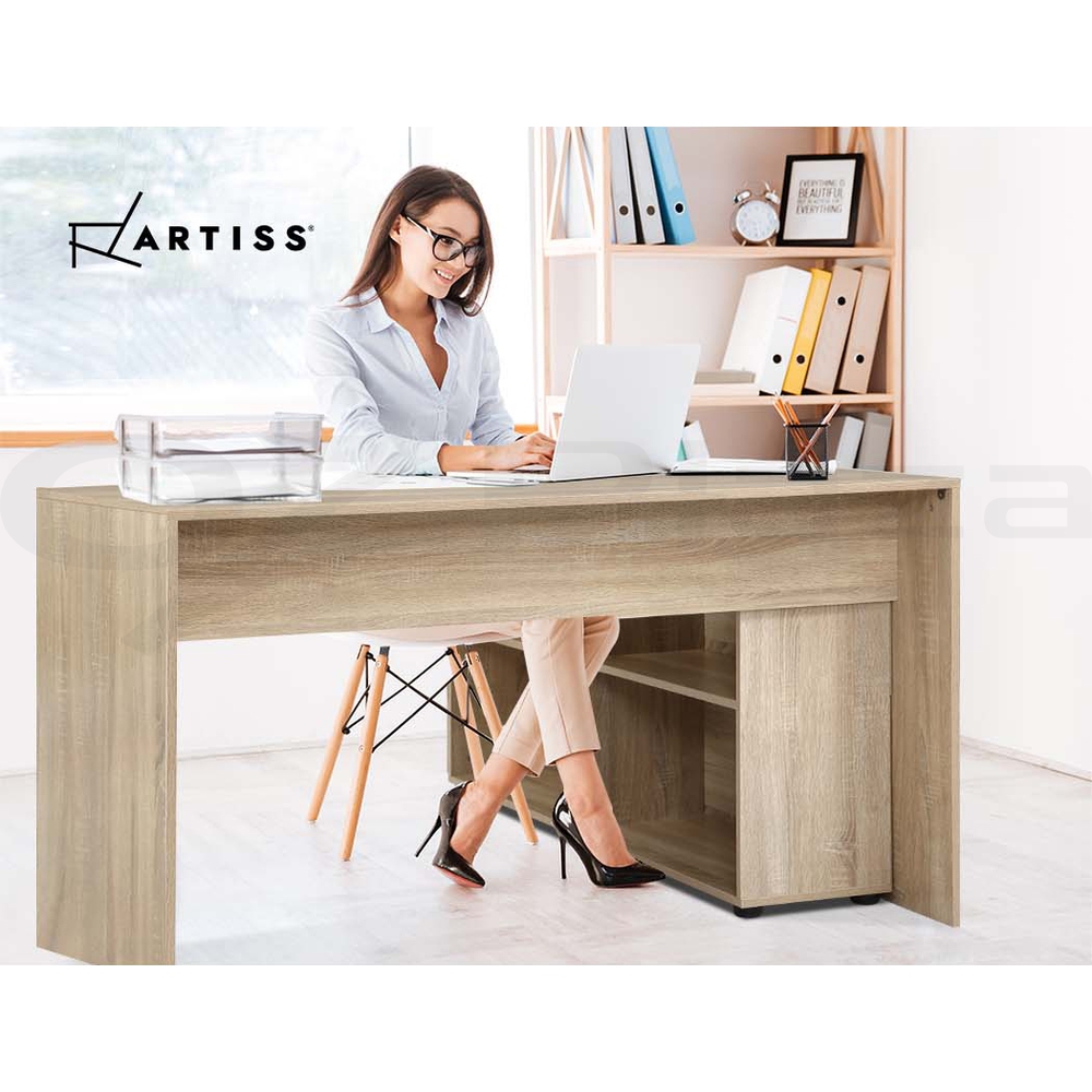 Artiss Corner Computer Desk Home Office Desks Study PC Laptop Table Shelves - Picture 27 of 86