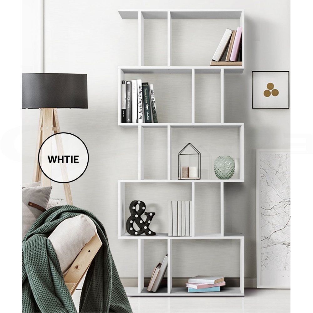 Artiss Display Shelf Cabinet Bookcase Stand Storage Bookshelf 5 Tier Shelves - Picture 12 of 15